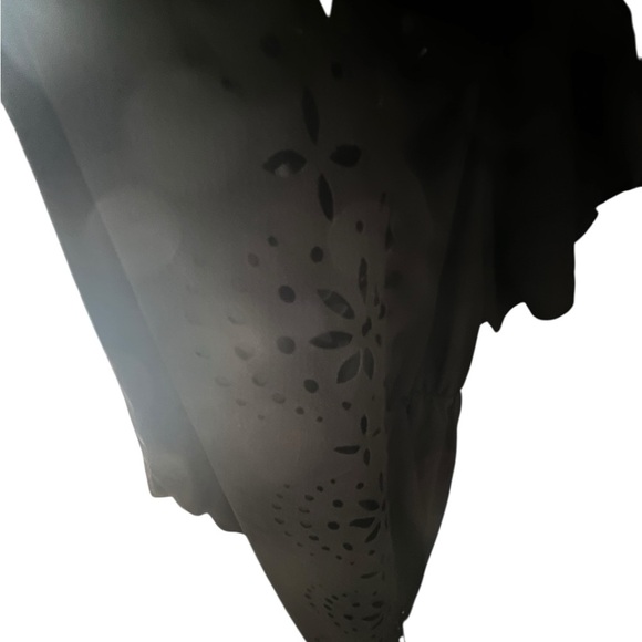 SHEIN Black Wrap Dress with Ruffle Sleeves - Picture 3 of 7